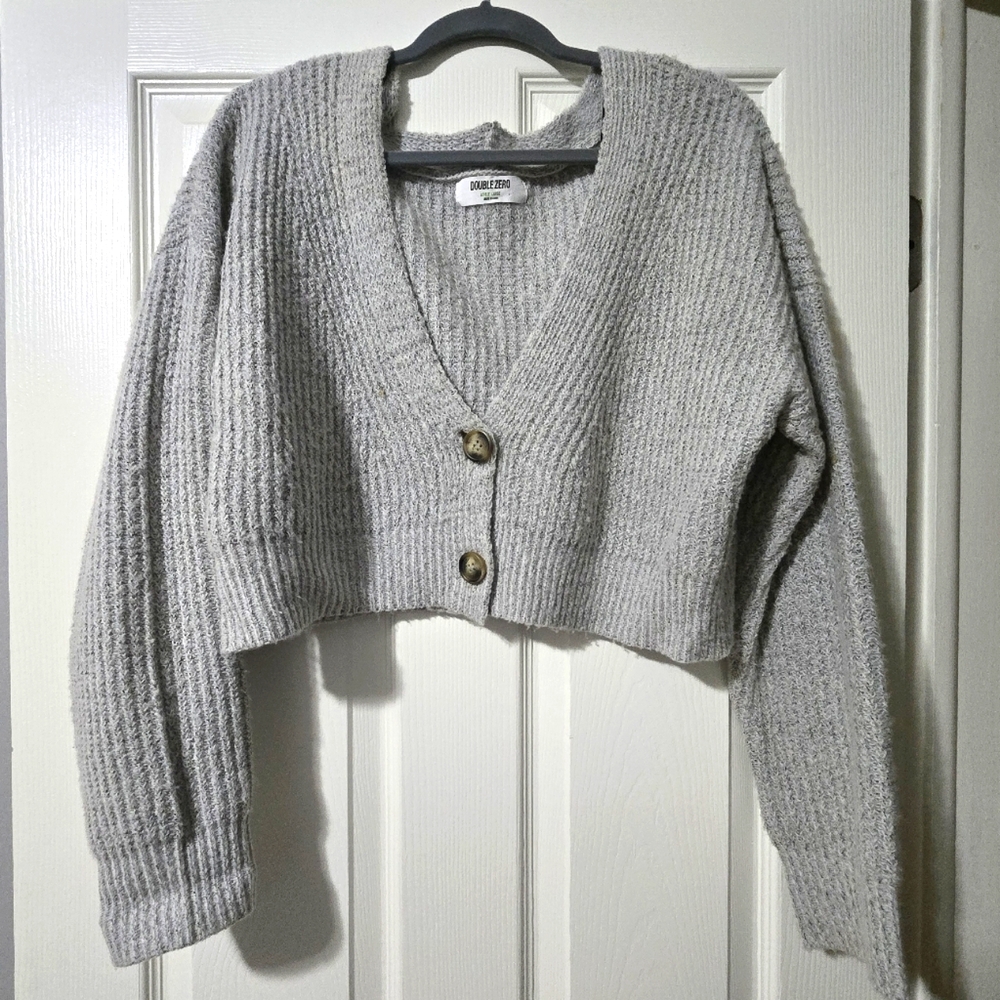 Cropped Cardigan Sweater